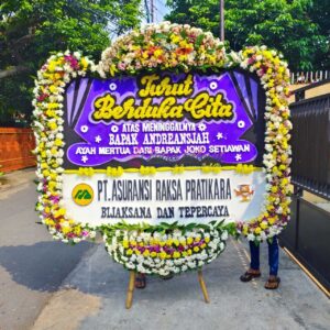 Bunga Papan Duka Cita 200x150 Full Bunga - 001