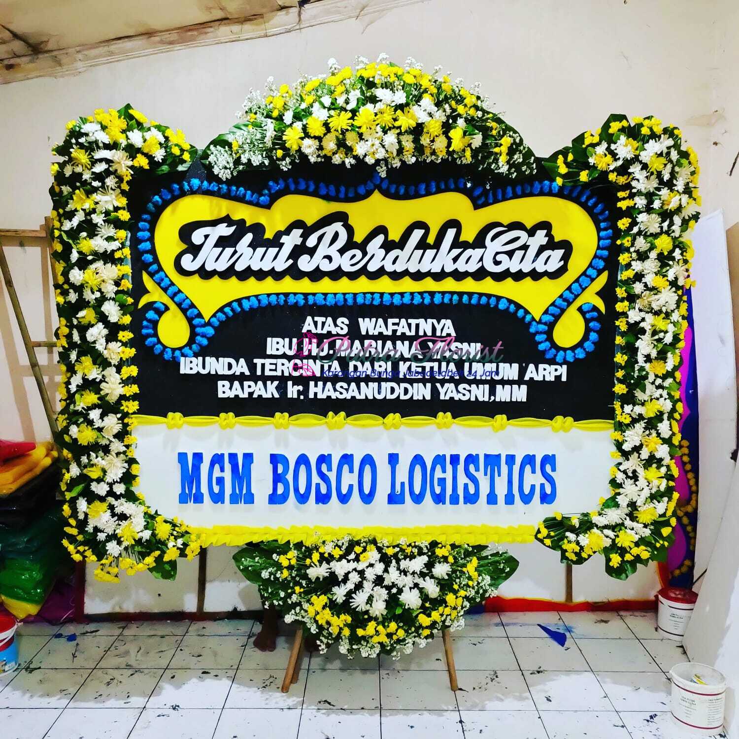 Bunga Papan Duka Cita 200x150 Full Bunga (2)