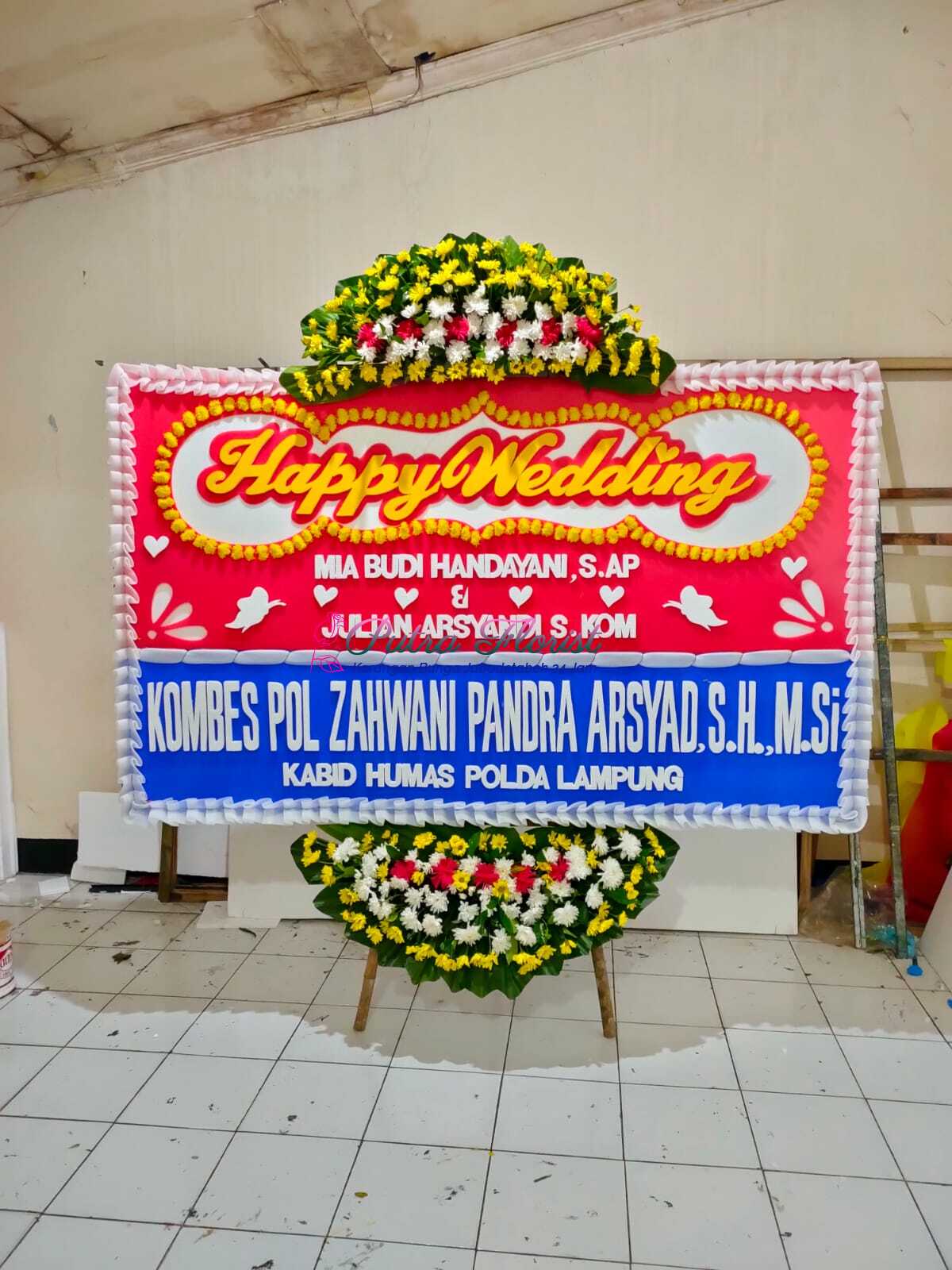 Bunga papan pernikahan size 200x125 standar 500rb (3)