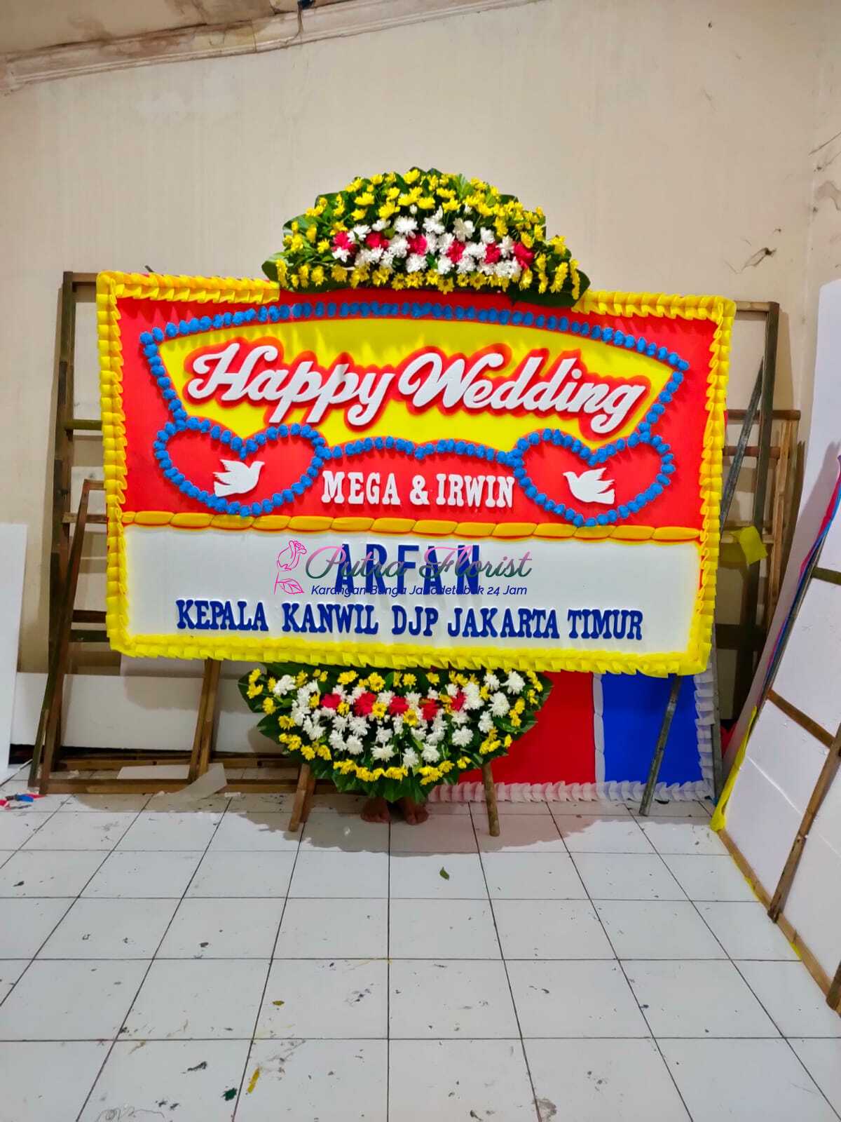 Bunga papan pernikahan size 200x125 standar 500rb (4)