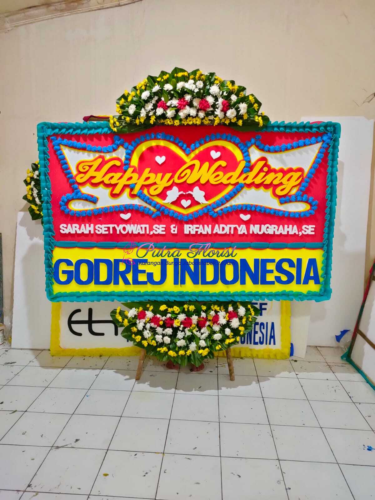 Bunga papan pernikahan size 200x125 standar 500rb (6)