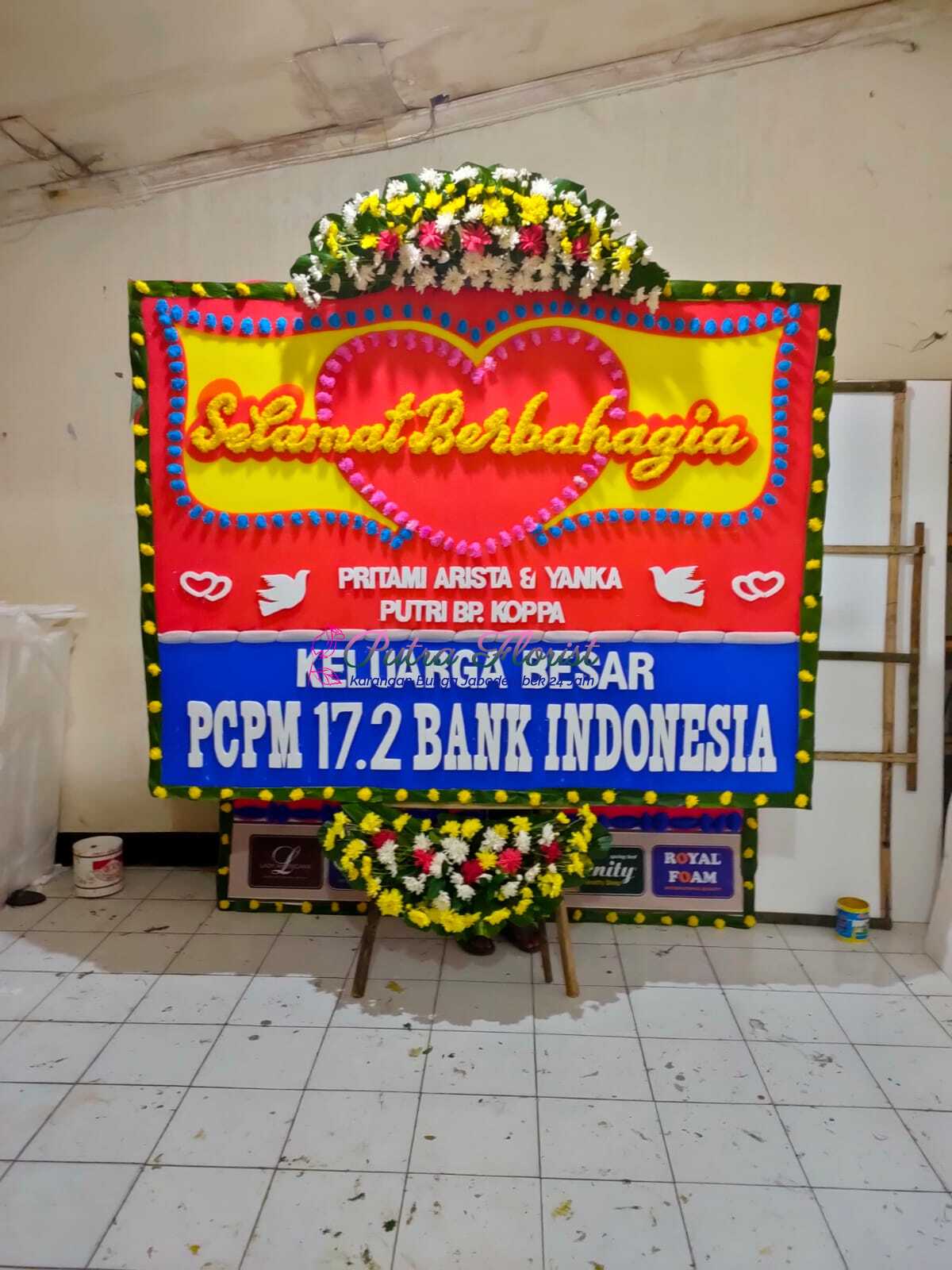 Bunga papan pernikahan size 200x150 harga 750rb (3)