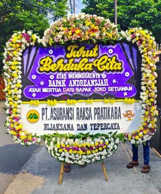 Bunga Papan Duka Cita 200×150 Full Bunga