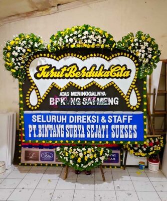 Bunga Papan Duka CIta Size 200×150 harga 850
